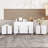 Lustre 3-Piece Modern Bedroom Set With Mirrored Dresser And Nightstands-116503087