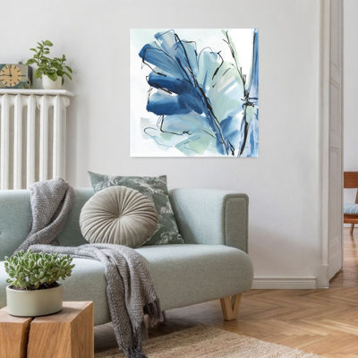 Luxe, feuille de bananier I, art abstrait de paysage tropical