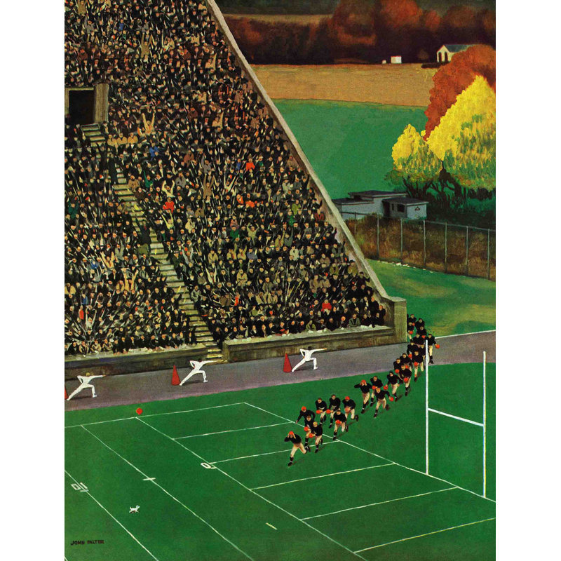 Multi-Color Sports Canvas Print by John Falter, 26" x 33"