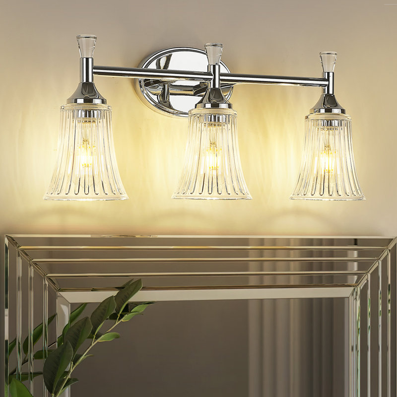 Éclairage pour meuble-lavabo à 3 lumières à intensité variable Bovina, Chrome