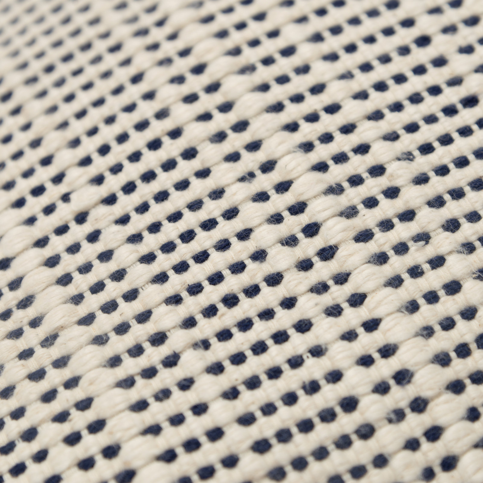 Migina Dots Cotton Throw Pillow, Navy