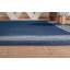 Tapis bleu / blanc en polypropylène tissé à la machine Galatea-142802875
