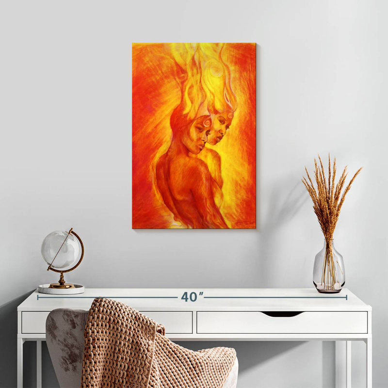 Flammes Leisha Shango, H 24 po x l 16 po