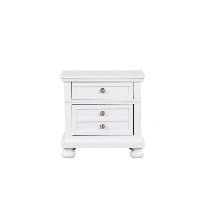 Table de chevet Meade G8975-N, blanc