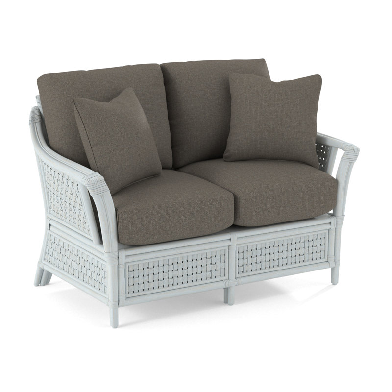 Boca Upholstered 55'' Loveseat, Gray Sugar Performance; , Bisque