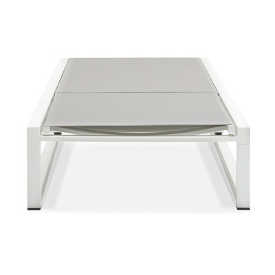 5-Level Adjustable 2-Piece Outdoor Chaise Lounge, Durable Aluminum Frame & Textilene Mesh, Perfect For Patio/Poolside