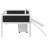Twin Loft Bed In White. Solid Wood, Includes Climbing Frame & Rope, Chalkboard. Fun And Versatile White Size With Storage Facilities. Pine Wood. Rope For Entertainment. Chalkboard Innovation. Slide-2546168