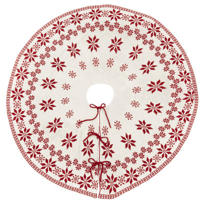 Jupe d'arbre festive en tricot double face