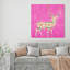 Preppy stag 1 Piece Wrapped Canvas Wall Art-40944089