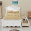 Platform Bed Featuring Headboard and Two Under-Bed Drawers, Space-Saving Design-65553160