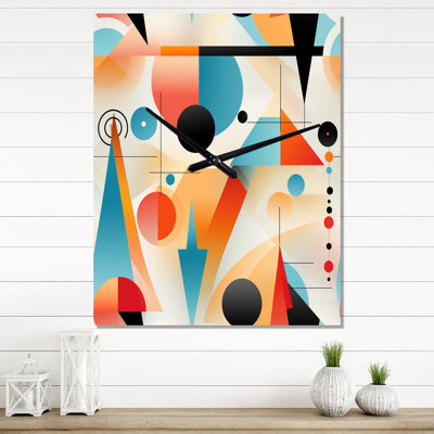 Janat - Horloge murale Mid-Century abstraite
