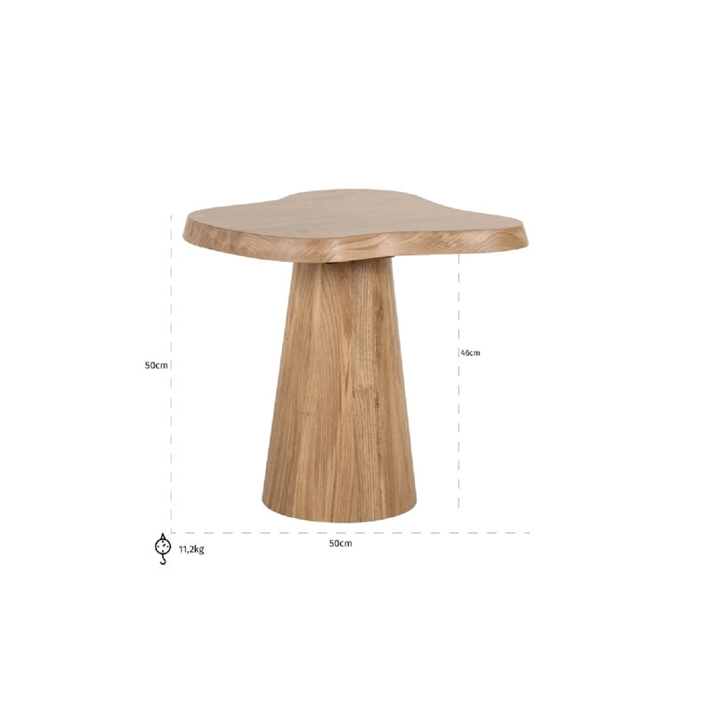 Riva Solid Wood End Table