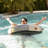 Big Joe Lux Ring Premium Pool Float, Cape Stripe, Durable UV Protected-110476096
