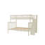 Lit superposé avec escalier comprenant un lit simple et un lit double, et un lit gigogne-2113972599-2113972584