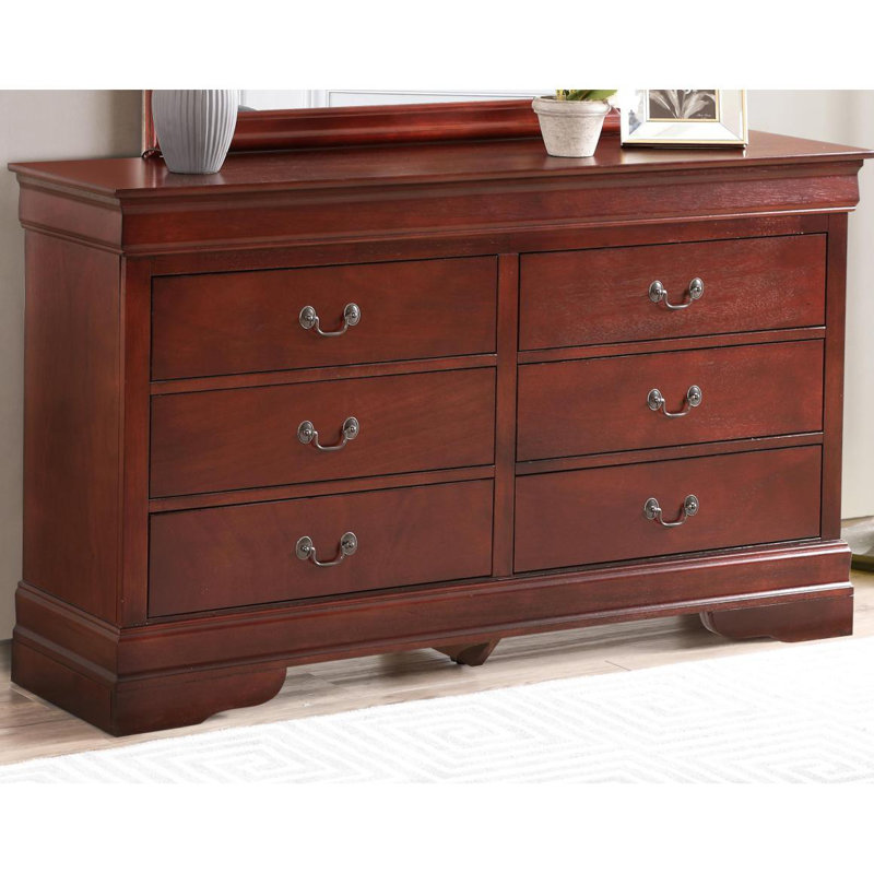 Commode Glory Furniture Louisphillipe G02103-D, Rouge