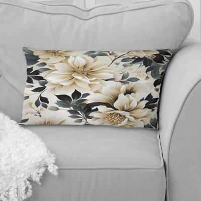 Coussin décoratif Timeless Beige Peony Sophistication III
