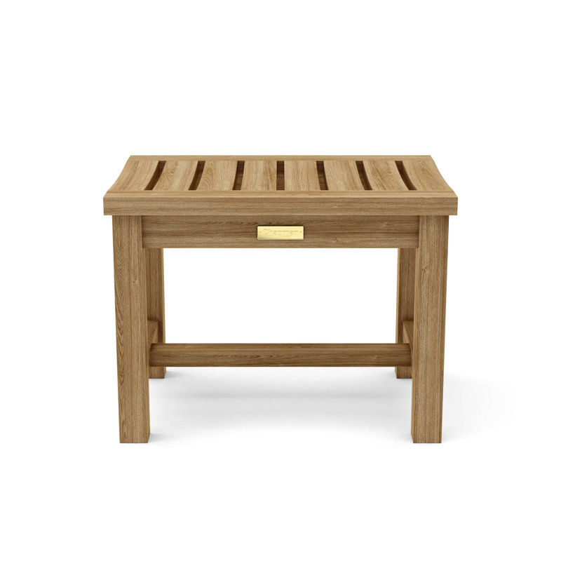 Madison 24'' Teak Backless Outdoor Chair