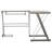 L-Shaped Glass Top Computer Desk-1770100488