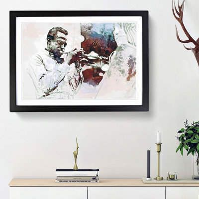 Miles Davis in Abstract - Picture Frame Painting Print
