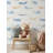 White Background Wallpaper Airplanes Playful Wall Mural