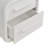 Rayshawn Curved 2-Drawer Nightstand in White Matte-233302993