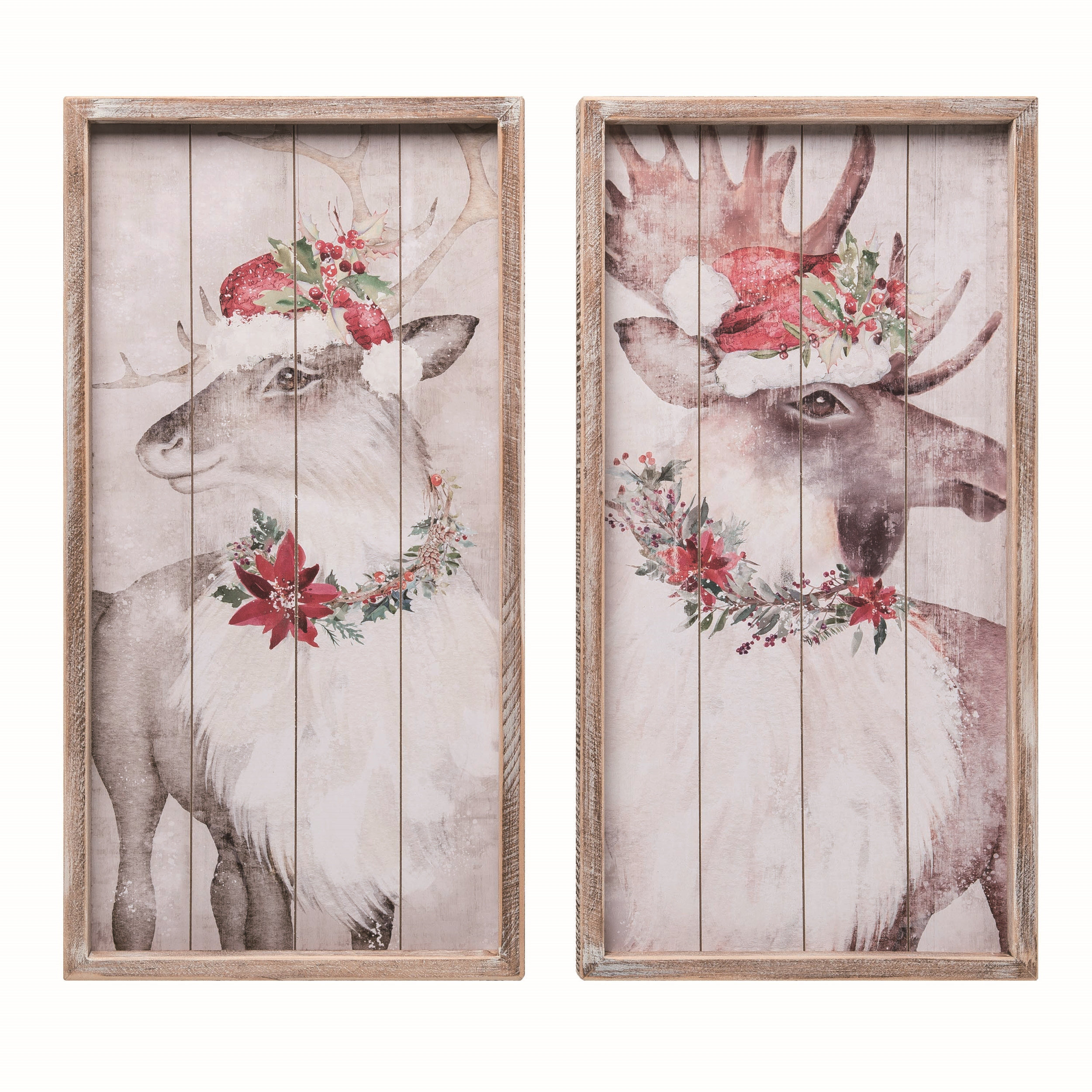 Ophelia & Co. Wood Aspen Christmas Wall Decor Set of 2 Christmas Home