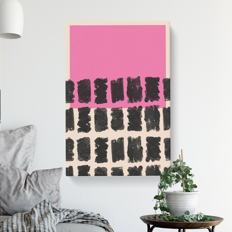 Block Print No.1 - Wrapped Canvas Painting, 91cm H x 60cm W x 3cm D