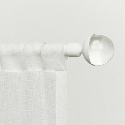 Exclusive Home Eleanor Curtain Rod and Finial Set, Adjustable