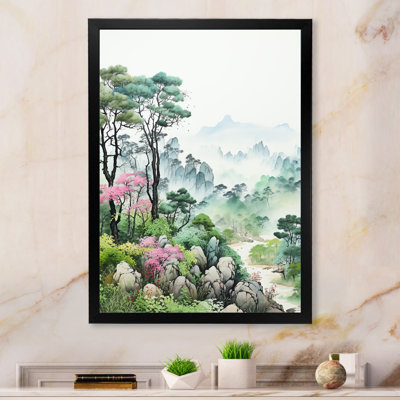 China Misty Mountains 4 - Art mural de Chine