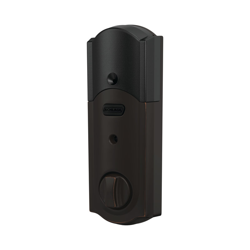 Single Cylinder Keyless Electronic Deadbolt, Aged Bronze