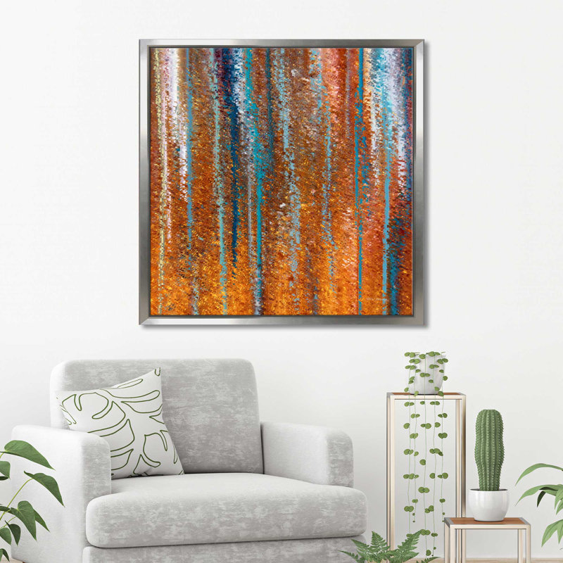 " Romans 15:13 Abound In Hope " by Mark Lawrence, Silver Floater Frame, 31.5" H x 31.5" W x 2" D
