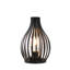 Lampe de table noire 9,5 po Arzan