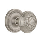 Rope Rosette with Egg & Dart Door Knob