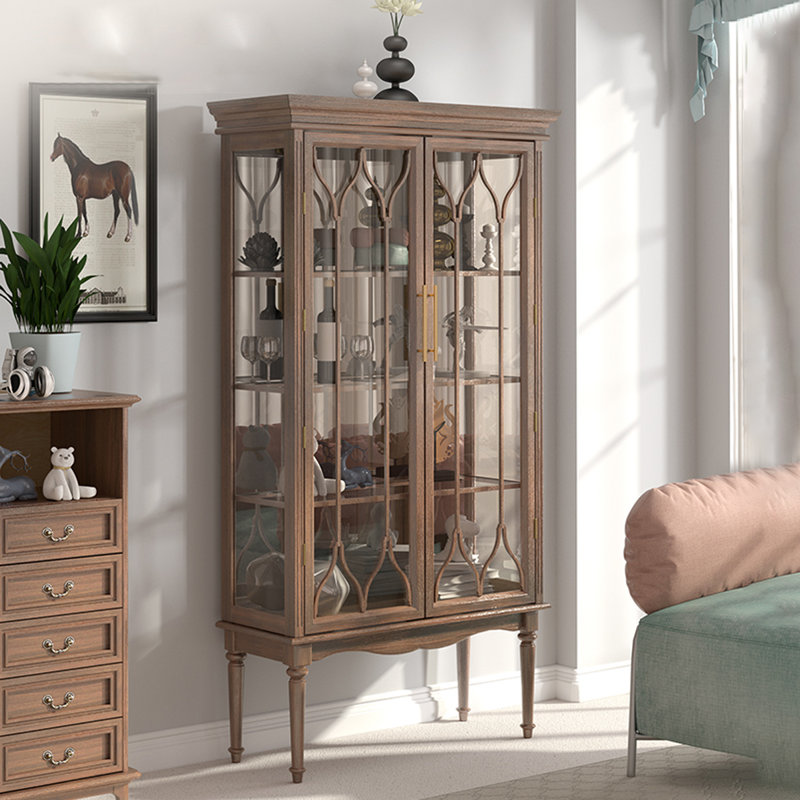 Vitrines en bois massif et verre Brownness