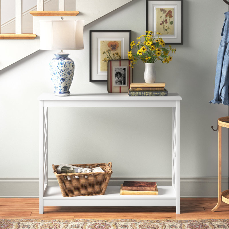 Console 39,5 po Hartl, Blanc, H 31,75 po x l 39,5 po x P 12 po