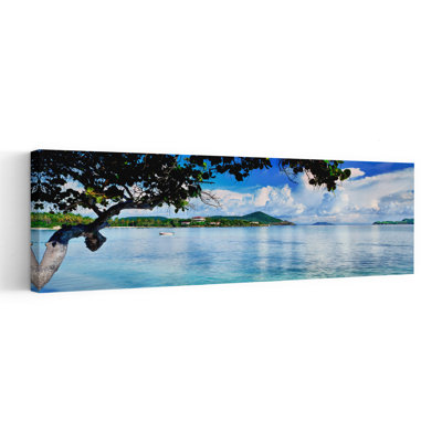 Vue panoramique sur la mer, St. Johns Bay, Cabes Point, Sapphire Beach, St. Thomas, Îles Vierges des États-Unis, États-Unis