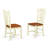 9 Piece Dining Table Set Includes a Rectangle Wooden Table with Butterfly Leaf and 8 Dining Room Chairs, Buttermilk & Cherry-48724580