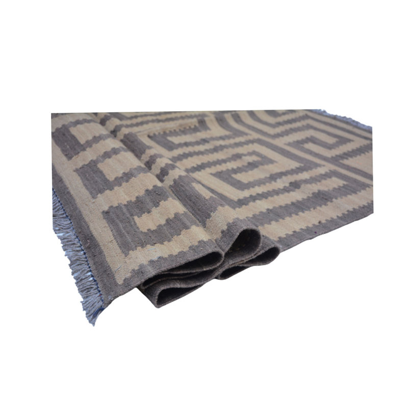 Camea Rectangle 125 cm x 185 cm Abstract Hand Woven Kilim