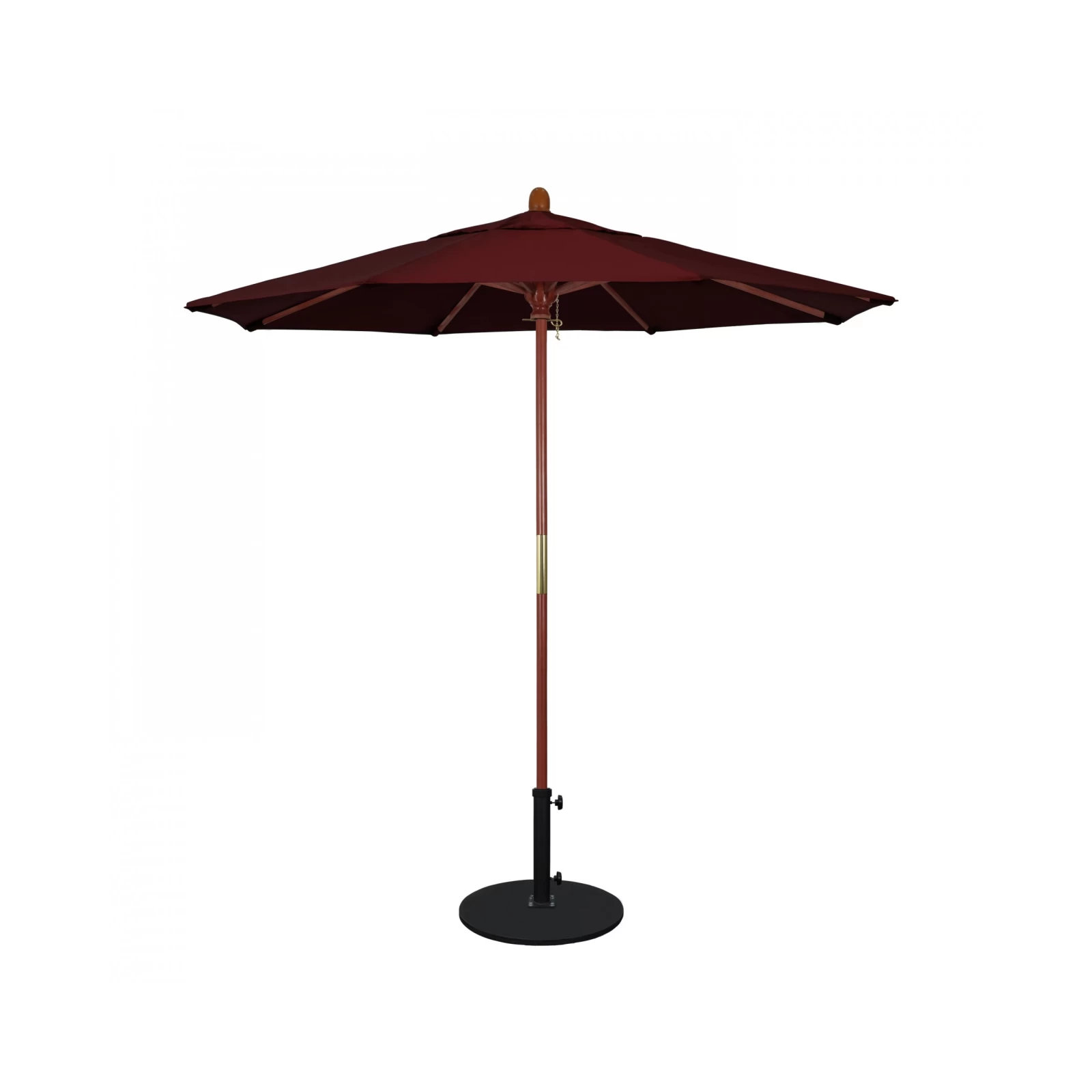 Manford 90'' Outdoor Umbrella, Burgundy Performance Canvas