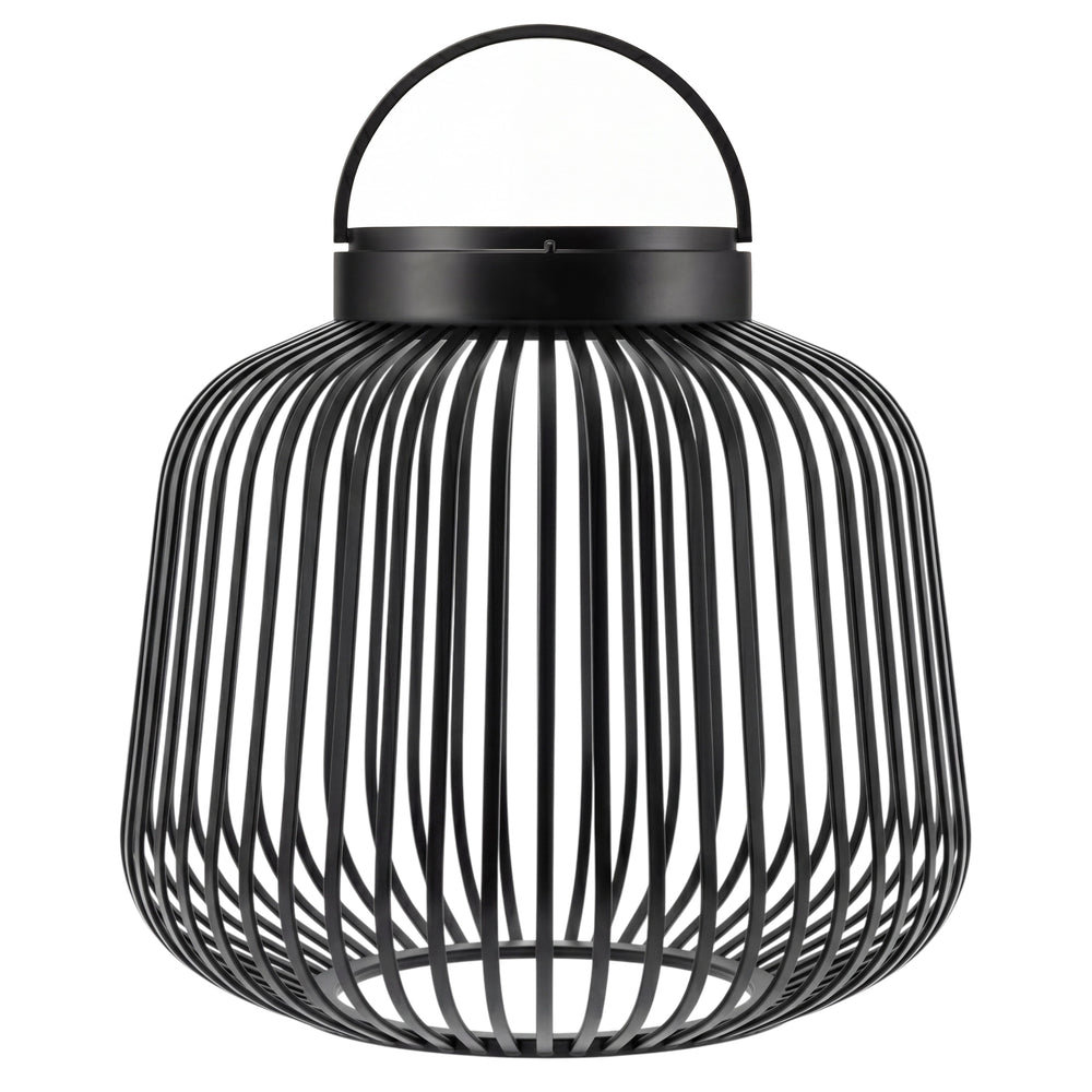 Lito Rechargeable LED Lantern, 7.7" H x 8.1" W x 8.1" D, Black
