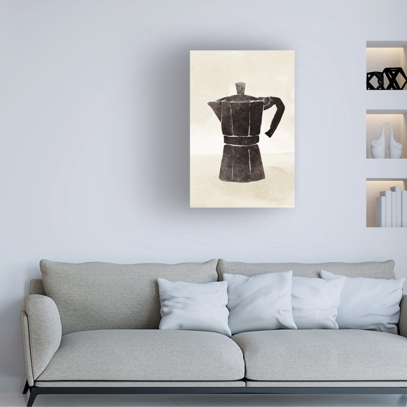 Un cafecito sur toile par Yuyu Pont, H 19 po x l 12 po x P 2 po