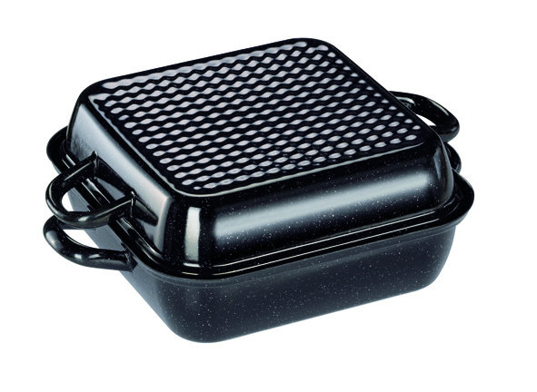 Riess Kelomat Profibäcker Rectangle Roasting Pan, 26 x 26 cm