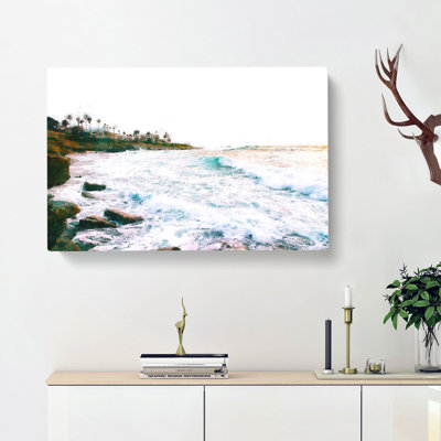 San Diego Seascape Painting - Wrapped Canvas