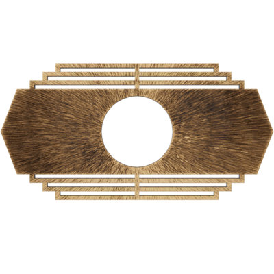 Médaillon de plafond de 18 po x l 18 po x H 9 po x P 4 3/4 po x P 1/2 po Chrysler
