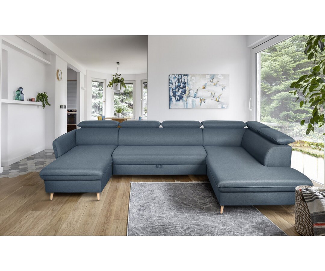 Ecksofa Mauldin mit Bettfunktion