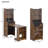 Multi-use Walnut Mdf Mid-century Cabinet For Cats With Scratch Bed