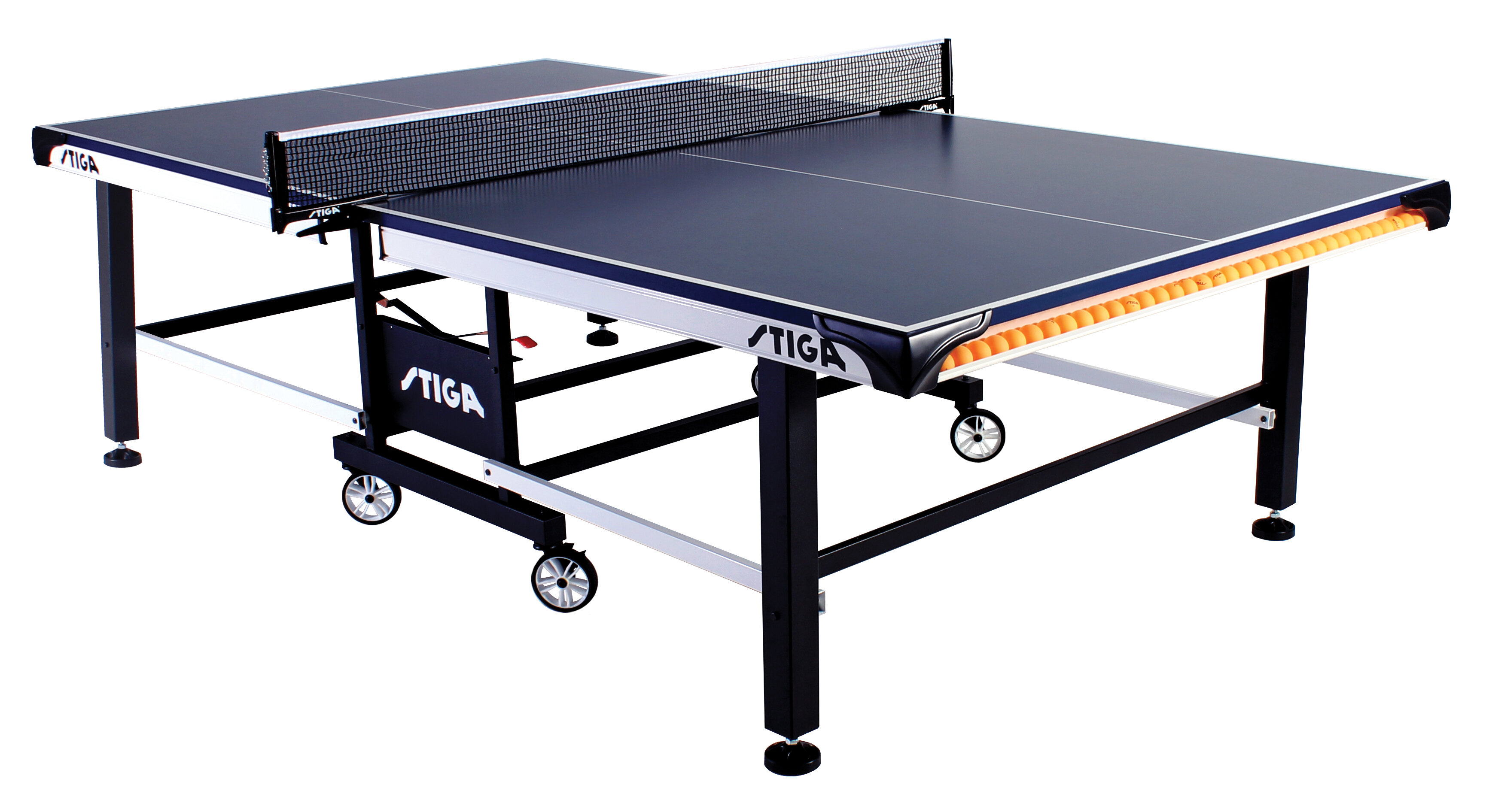 Stiga STS 520 Regulation Size Foldable Indoor Table Tennis Table (25mm Thick) and Reviews Wayfair