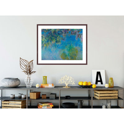 «Wisteria» par Claude Monet, impression giclée encadrée