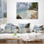 Coussin lombaire en mer seascape barbade island