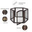 Free Standing Pet Gate With Door-1600999137